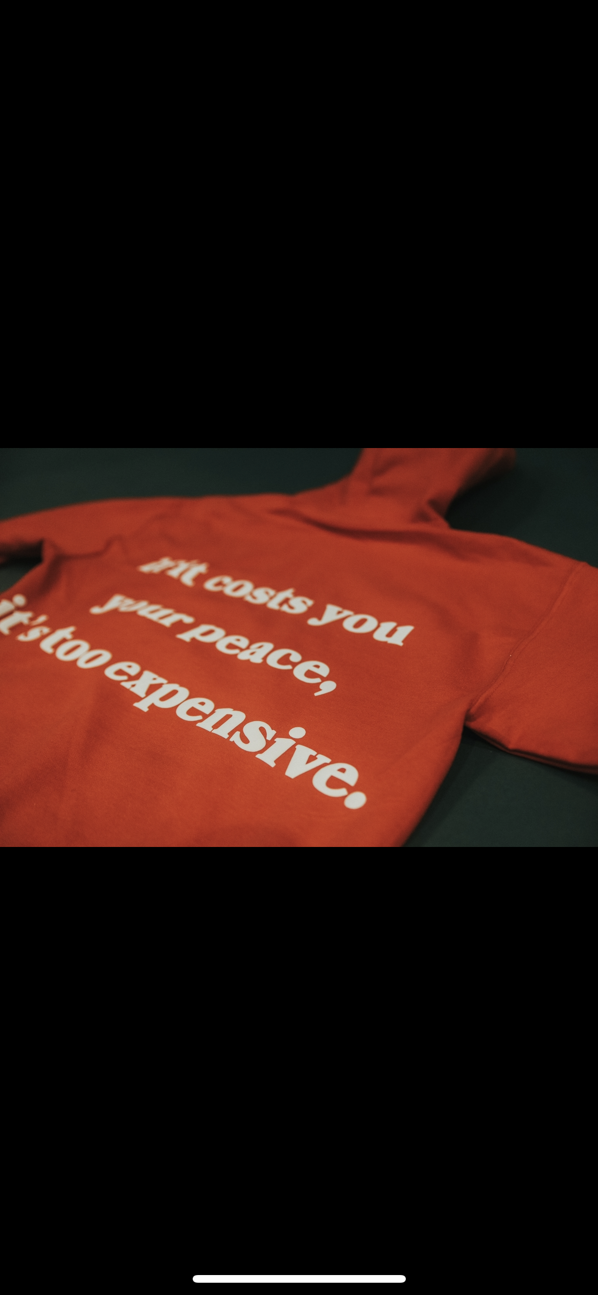 Peace Hoodie “ Red”