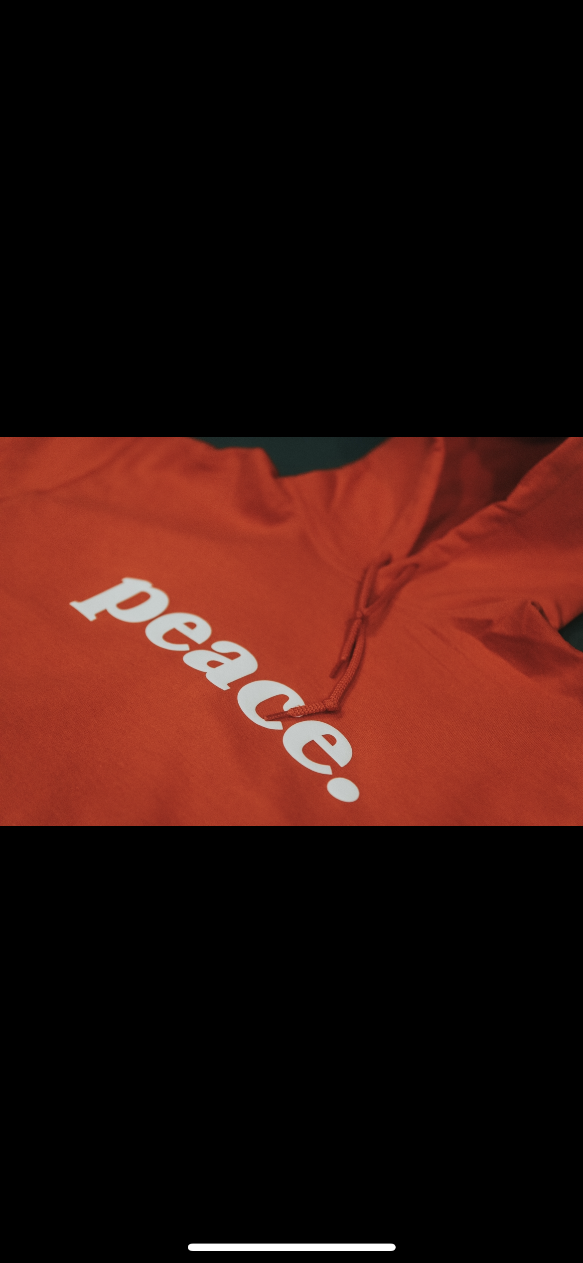 Peace Hoodie “ Red”
